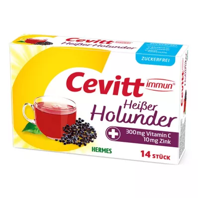 CEVITT Immune hot elderberry granulado sem açúcar, 14 unidades