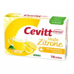 CEVITT Granulado imune de limão quente clássico, 14 peças