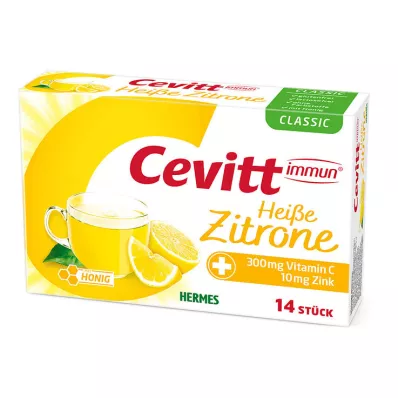 CEVITT Granulado imune de limão quente clássico, 14 peças