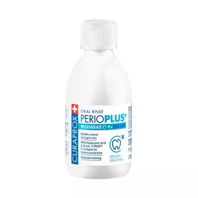 Curaprox Perio Plus + enxaguante bucal regenerado, 200 ml
