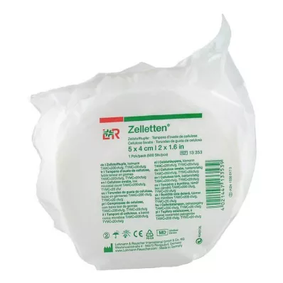 Esfregaços de celulose em rolo de 4x5 cm com germes reduzidos, 500 unidades