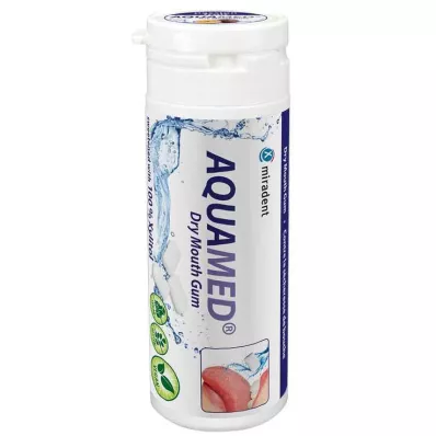 MIRADENT Aquamed goma de mascar para boca seca, 30 g