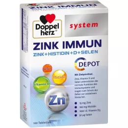 DOPPELHERZ Zinc Immune Depot system Tablets, 100 Cápsulas