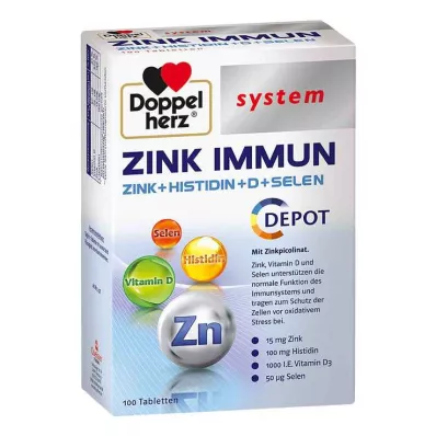 Comprimidos do sistema Doppelherz Zinc Immun Depot, 100 unidades Comprimidos do sistema Doppelherz Zinc Immun Depot, 100 unidades