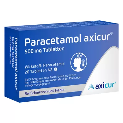 Paracetamol axicur® 500 mg comprimidos, 20 unid