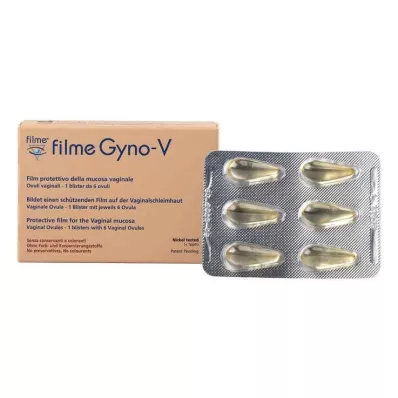 FILME Gyno-V vaginal oval, 6 peças FILME Gyno-V vaginal oval, 6 peças