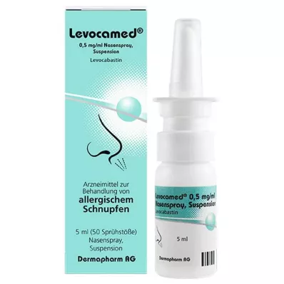 LEVOCAMED 0,5 mg/ml de suspensão para pulverização nasal, 5 ml