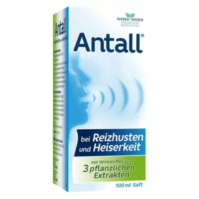 ANTALL para tosse seca e rouquidão sumo, 100 ml