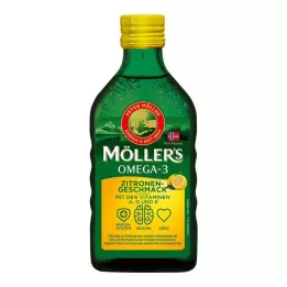 MÖLLERS Omega-3 Óleo com sabor a limão, 250 ml