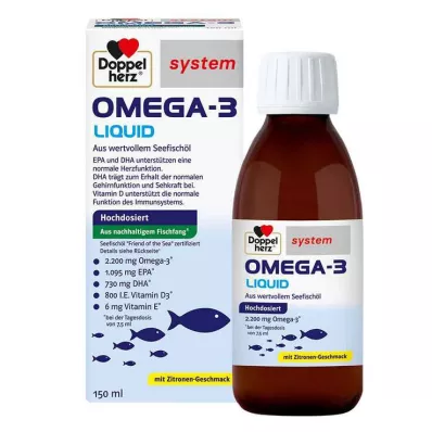 DOPPELHERZ Sistema líquido Omega-3, 150 ml