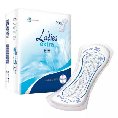 PARAM LADIES EXKLUSIV Inserto para incontinência extra, 20 unidades