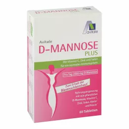 D-MANNOSE PLUS Comprimidos de 2000 mg com vitaminas e minerais, 60 unid