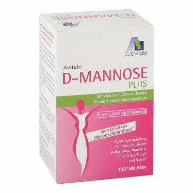 D-MANNOSE PLUS Comprimidos de 2000 mg com vitaminas e minerais, 120 unid