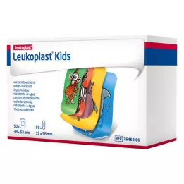 LEUKOPLAST Tiras para crianças 38x63mm/19x56mm cada 50 pcs, 100 pcs