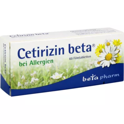 CETIRIZIN Beta comprimidos revestidos por película, 60 unidades