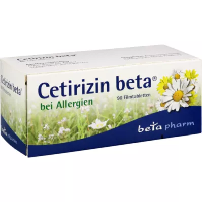 CETIRIZIN Beta comprimidos revestidos por película, 90 unidades