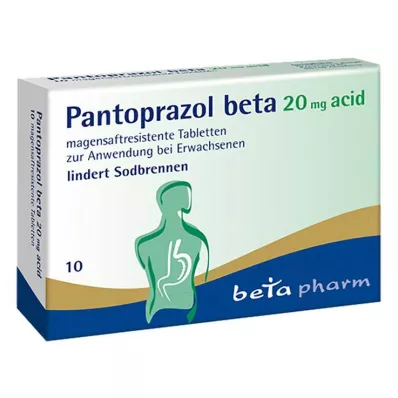 PANTOPRAZOL Comprimidos com revestimento entérico de ácido beta 20 mg, 10 unidades PANTOPRAZOL Comprimidos com revestimento entérico de ácido beta 20 mg, 10 unidades