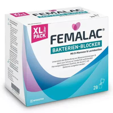 FEMALAC Pó bloqueador de bactérias, 28 unidades