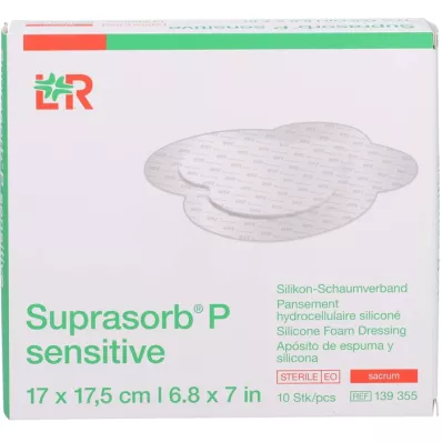 SUPRASORB P sensível PU-Schaumv.sacr.bor.17x17,5, 10 unid