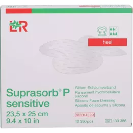 SUPRASORB P sensível PU-Calcanhar de espuma bor.23,5x25, 10 unid