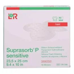 SUPRASORB P sensível PU-Calcanhar de espuma bor.23,5x25, 10 unid