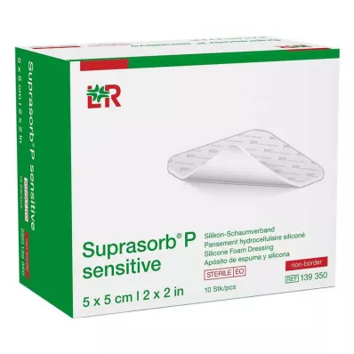 Espuma Suprasorb P sensível PU-sem boro 5x5cm, 10 un Espuma Suprasorb P sensível PU-sem boro 5x5cm, 10 un