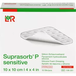 SUPRASORB P sensível PU-Espuma v.non-bor.10x10cm, 10 pcs