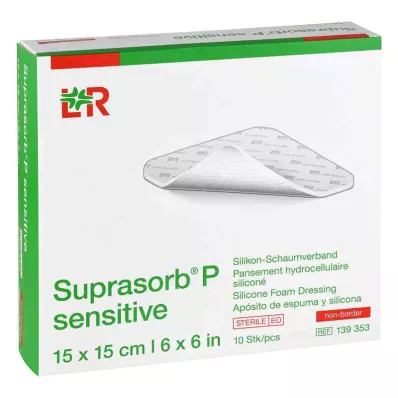 SUPRASORB P sensível PU-Espuma v.non-bor.15x15cm, 10 pcs