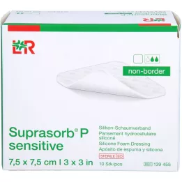 SUPRASORB P sensível PU-Espuma v.non-bor.7,5x7,5, 10 unid