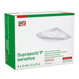 SUPRASORB P sensível PU-Espuma v.bor.lite 5x5cm, 10 pcs