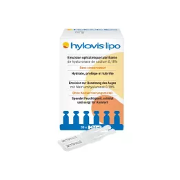 HYLOVIS Pipetas de dose única para colírio lipo, 30X0,4 ml