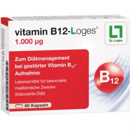 VITAMIN B12-LOGES Cápsulas de 1.000 μg, 60 unid