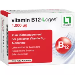 VITAMIN B12-LOGES 1.000 μg cápsulas, 120 cápsulas