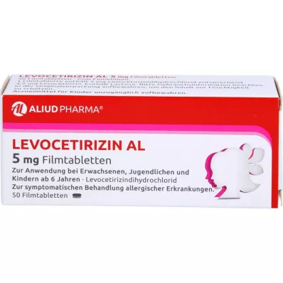 LEVOCETIRIZIN AL Comprimidos revestidos por película de 5 mg, 50 unidades