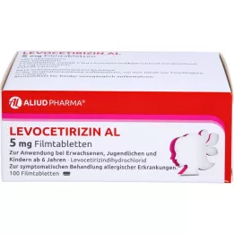LEVOCETIRIZIN AL Comprimidos revestidos por película de 5 mg, 100 unidades