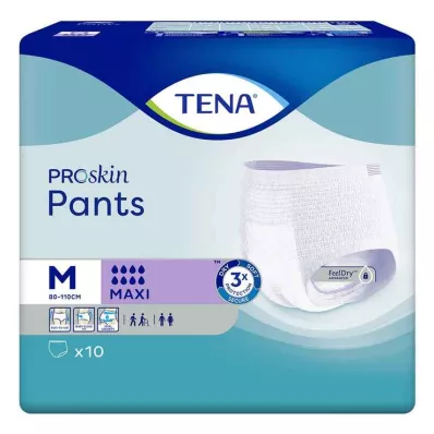 TENA Calças Maxi M para incontinência, 10 peças TENA Calças Maxi M para incontinência, 10 peças