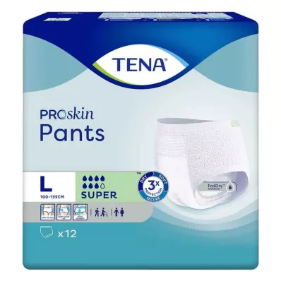 TENA Calças Super L descartáveis para incontinência, 12 peças TENA Calças Super L descartáveis para incontinência, 12 peças