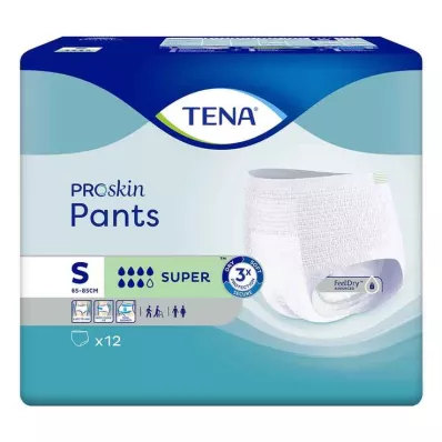 TENA PANTS Calças descartáveis super S, 12 unidades