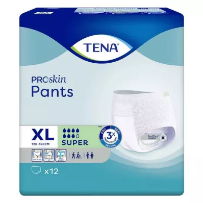 TENA PANTS super XL Calças descartáveis, 12 unidades