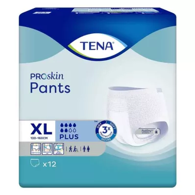 TENA Pants Plus XL Cuecas descartáveis para incontinência, 12 peças TENA Pants Plus XL Cuecas descartáveis para incontinência, 12 peças