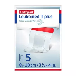 LEUKOMED T plus pele sensível estéril 8x10 cm, 5 pcs