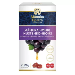 MANUKA HEALTH MGO 400+ rebuçados de chupa-chupa, erva de São João preta, 100 g