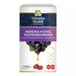 MANUKA HEALTH MGO 400+ rebuçados de chupa-chupa, erva de São João preta, 100 g