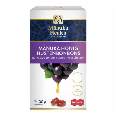 Manuka Health Mgo 400+ pirulitos de groselha preta, 100 g Manuka Health Mgo 400+ pirulitos de groselha preta, 100 g