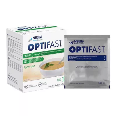 Optifast Sopa Vegetal em Pó, 8X55 g