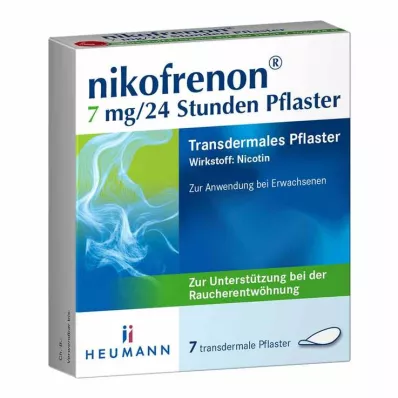 NIKOFRENON 7 mg/24 horas em adesivo transdérmico, 7 unidades