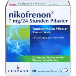 NIKOFRENON 7 mg/24 horas em adesivo transdérmico, 28 unidades
