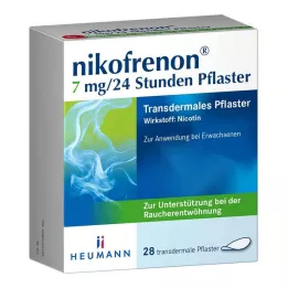 NIKOFRENON 7 mg/24 horas em adesivo transdérmico, 28 unidades