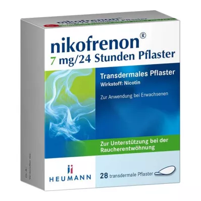 NIKOFRENON 7 mg/24 horas em adesivo transdérmico, 28 unidades