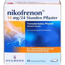NIKOFRENON 14 mg/24 horas em adesivo transdérmico, 28 unidades